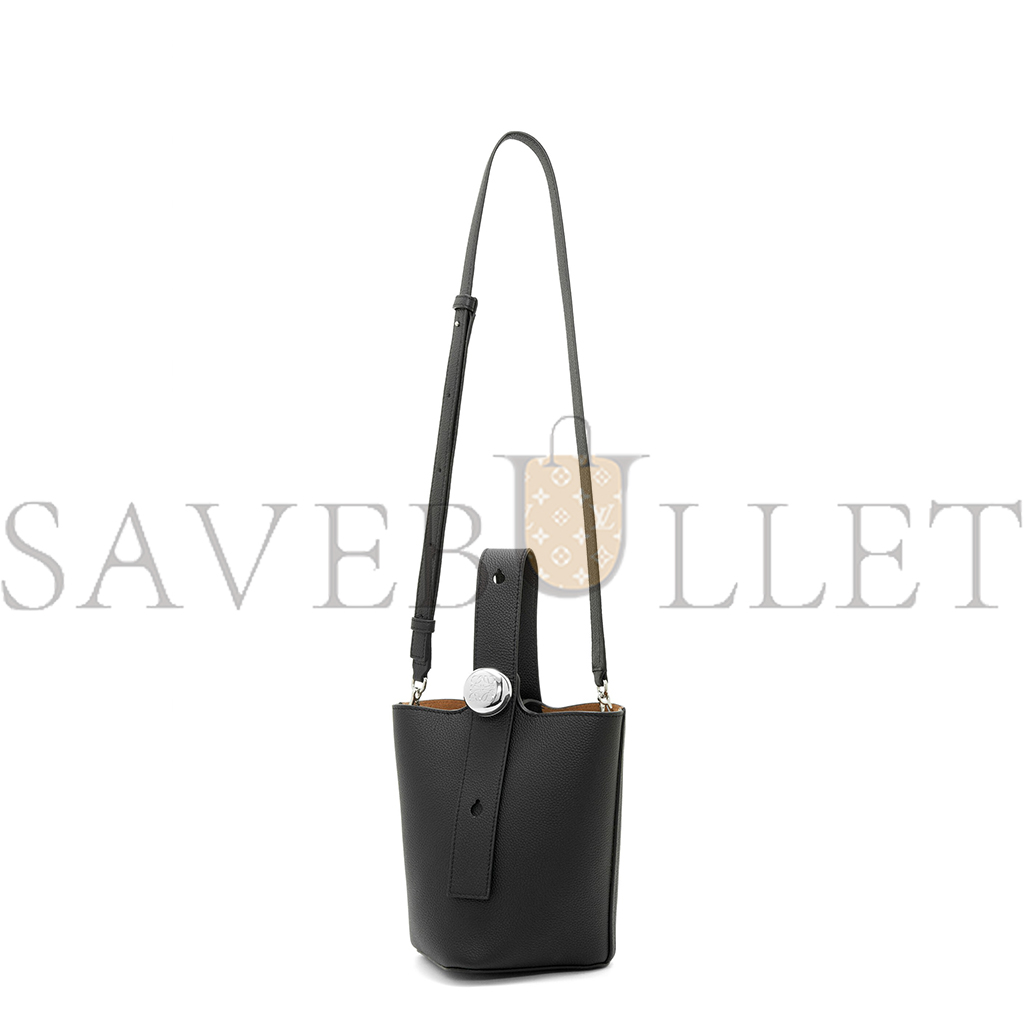 LOEWE MINI PEBBLE BUCKET BAG IN SOFT GRAINED CALFSKIN AANBBBMX02 (19.5*16*16cm)